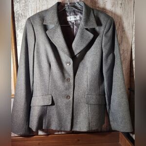 Suit Studio Gray Blazer Women's Suit Jacket Like New Size 12